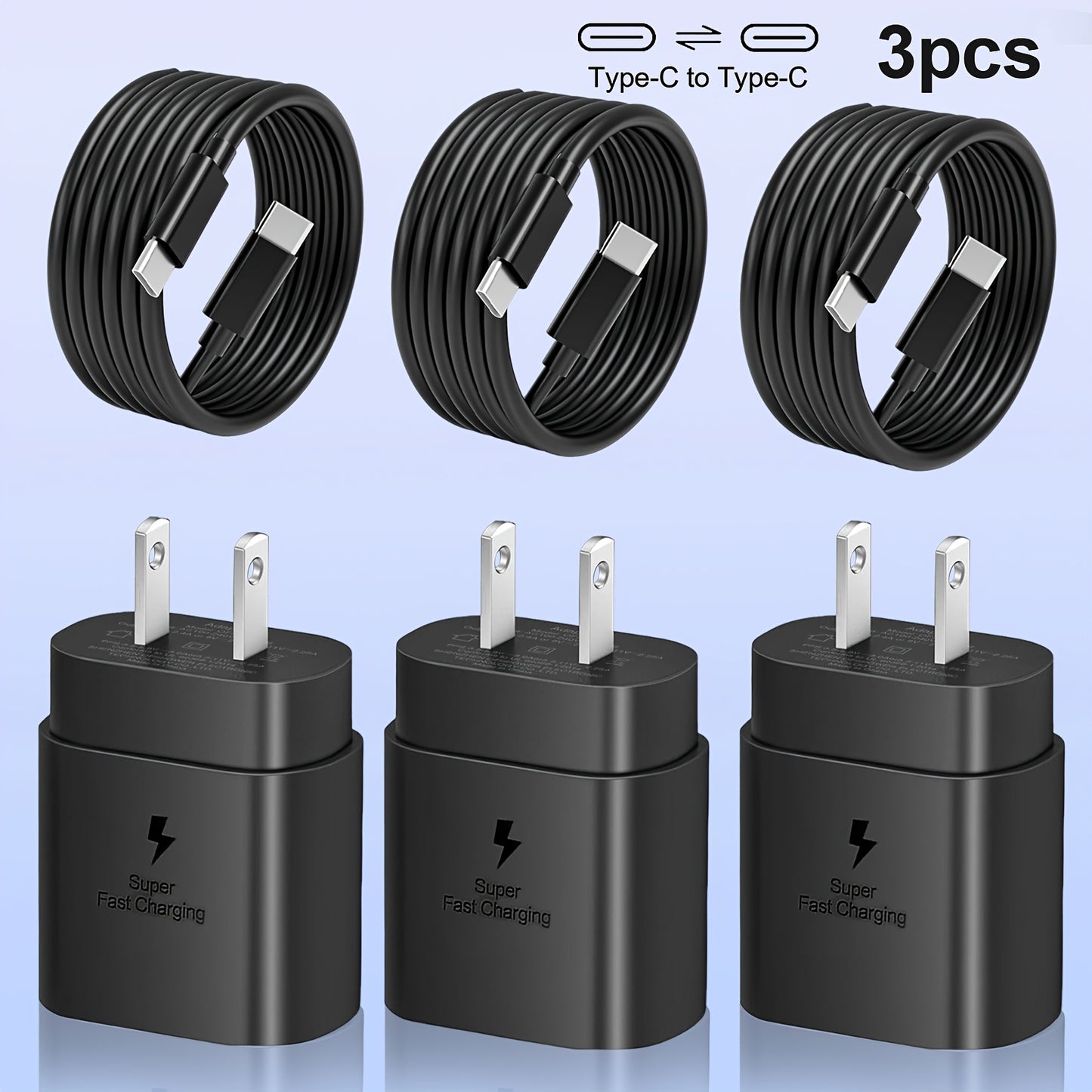 for Fast Charger Type C, Type C Wall Charger  4ft Cable Fast Charging  Galaxy S23 Ultra/S23/S23+/S22/S22 Ultra/S22+/S21 Ultra/S20 Ultra/Note 20/Note 10/Z Fold 3