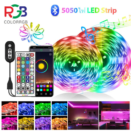 Led Strip Lights 40M (2 Rolls of 20M) Smart Light Strips with App Control RGB Led Lights for Bedroom，Music Sync Color Changing