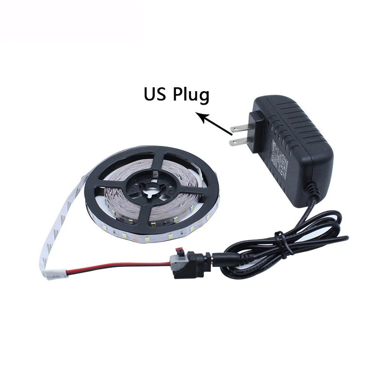 LED Strip Light 12V LED Ribbon Lamp 1m 2m 3m 4m 5m RGB LED Tape SMD2835 60LED/M LED Flexible Strip Lights TV Backlight Kitchen