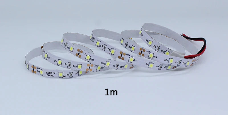 LED Strip Light 12V LED Ribbon Lamp 1m 2m 3m 4m 5m RGB LED Tape SMD2835 60LED/M LED Flexible Strip Lights TV Backlight Kitchen