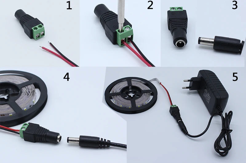 LED Strip Light 12V LED Ribbon Lamp 1m 2m 3m 4m 5m RGB LED Tape SMD2835 60LED/M LED Flexible Strip Lights TV Backlight Kitchen