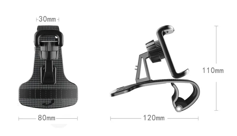 Car Dashboard Cell Phone Holder 1260 Degree Rotatable Phone Number The Car Phone Holder For iPhone 13 Mobile Phone Stand Support