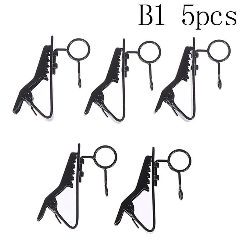 5pcs Microphone Iron Clip Tie Clip Mic Lapel Collar Clip Microphone Accessories Protable Clip For MP3 Phone Earphone
