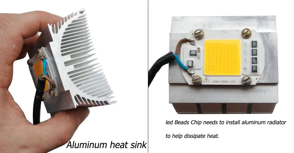 LED Chip COB lamp 10W 20W 30W 50W AC 220V 240V IP65 Smart IC No Need Driver DIY Flood light Led Bulb Spotlight Outdoor Lamp bead