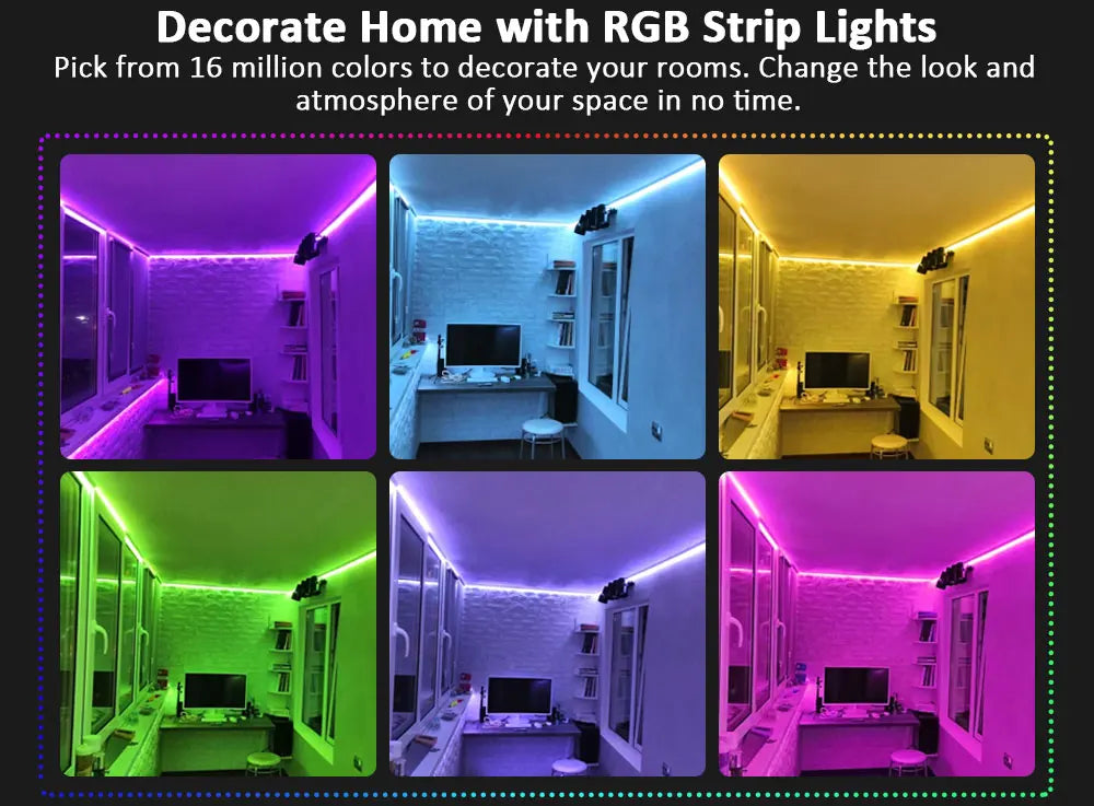Led Strip Lights 40M (2 Rolls of 20M) Smart Light Strips with App Control RGB Led Lights for Bedroom，Music Sync Color Changing