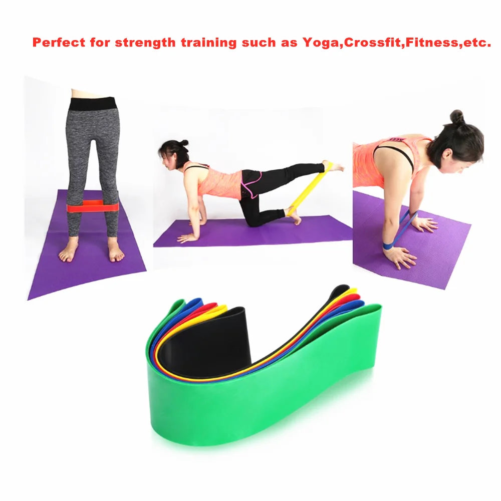 Fitness Body Building Yoga Resistance Bands Exercise Rubber Home Fitness Equipment Pilates Sport Training Workout Elastic Band