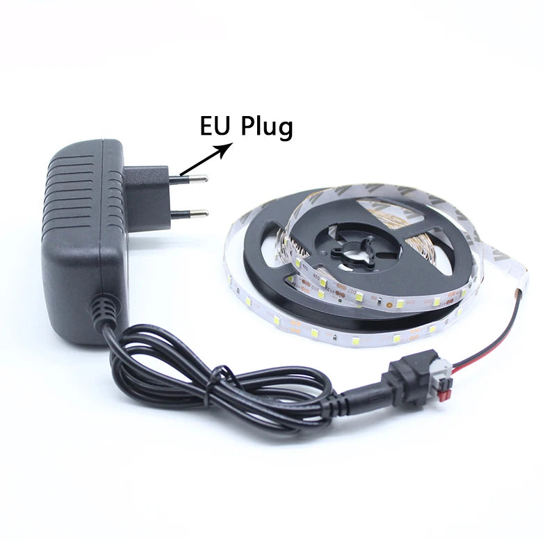 LED Strip Light 12V LED Ribbon Lamp 1m 2m 3m 4m 5m RGB LED Tape SMD2835 60LED/M LED Flexible Strip Lights TV Backlight Kitchen