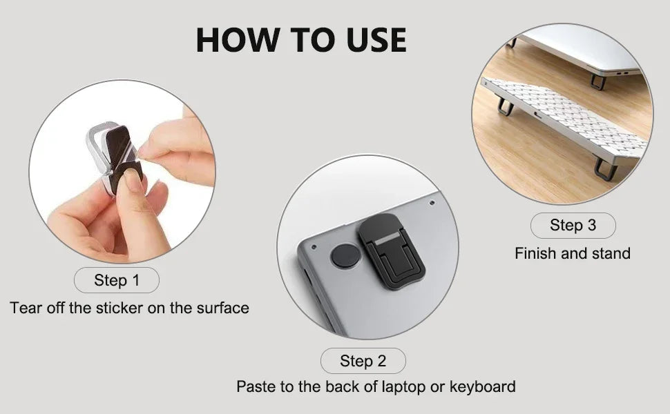 Laptop Stand for Computer Keyboard Holder Mini Portable Legs for Macbook Huawei Xiaomi Notebook Heighten Holder Invisible Suppor