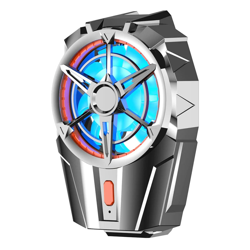 X52 Cooling Fans Mobile Phone Game Cooler System Rechargeable Battery Silent Cooler Three Speed Adjustable Fans Gaming Radiator