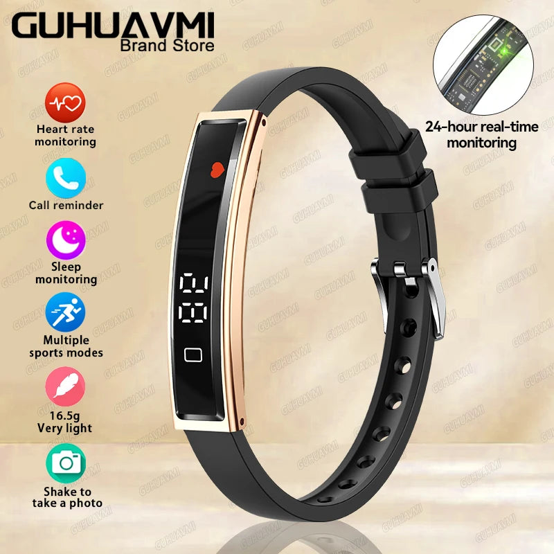 Brand New Smart Wearable Fitness tracker Women Heart rate Sleep Blood oxygen Pressure Monitoring Sports Pedometer Smart Bracelet