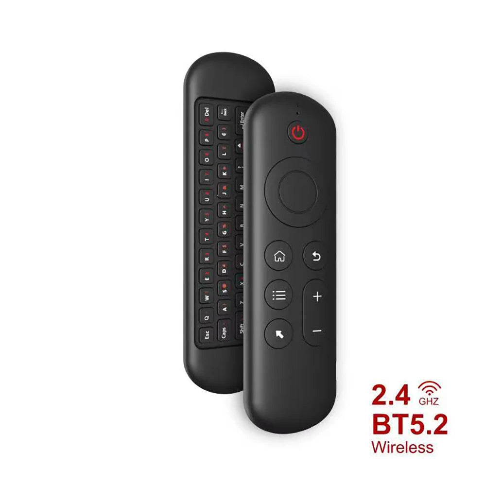 Wireless Air Voice Mouse 2 in 1 2.4G Bluetooth Mini Keyboard Rechargeable Remote Control IR Learning for Smart TV Android TV Box