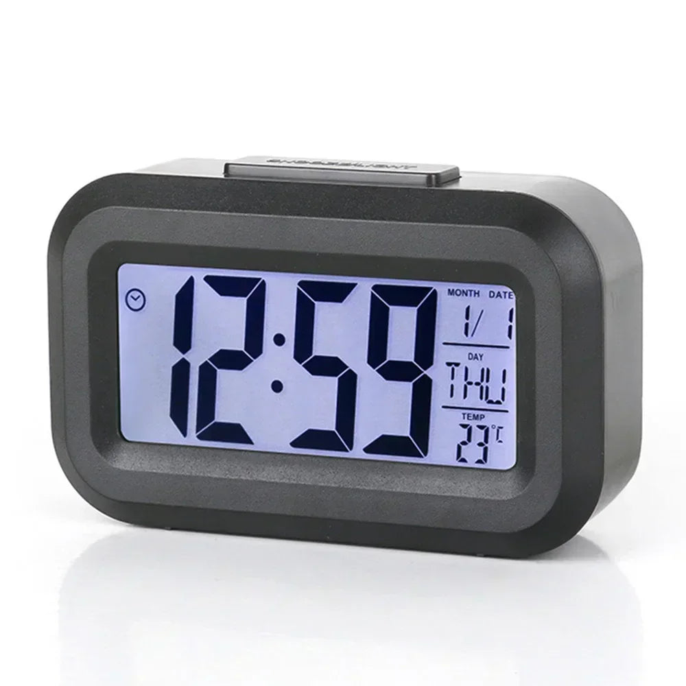 Led Digital Alarm Clock Backlight Data Times Calendar Desktop Multi-function Electronic Bedroom Decoration Desk Decorations Wall