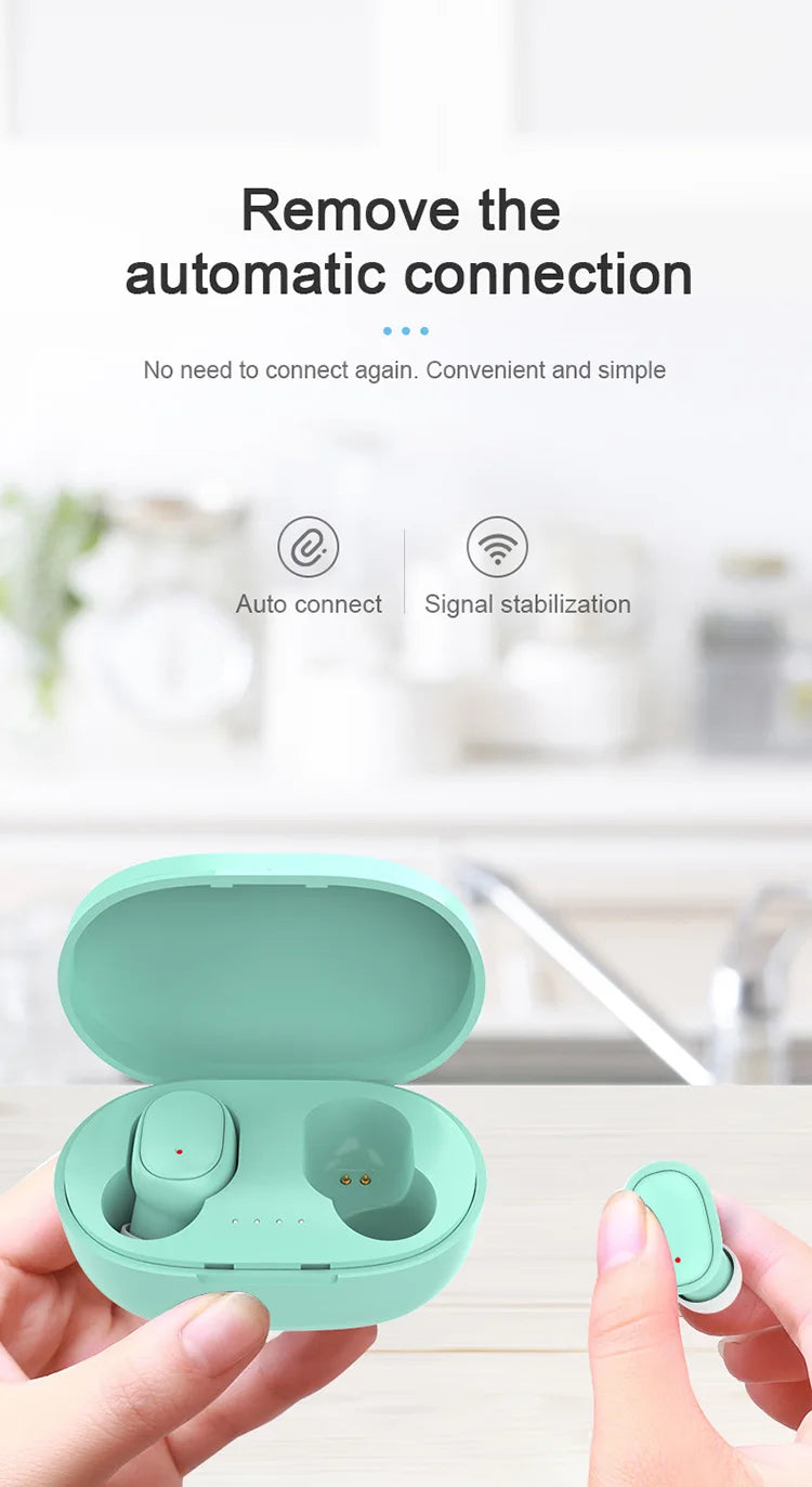 TWS Bluetooth Headphone Wireless Earphone Stereo Headset sportEarbuds microphone with charging box forsmartphone