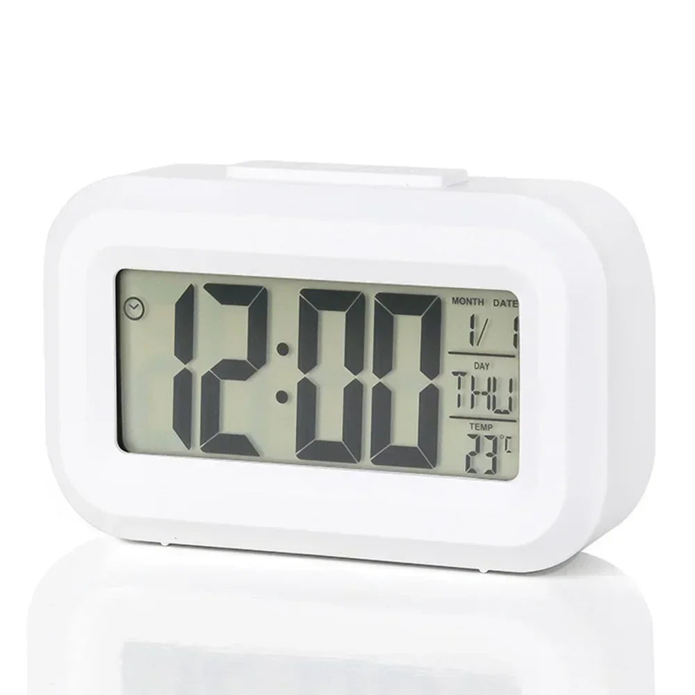 Led Digital Alarm Clock Backlight Data Times Calendar Desktop Multi-function Electronic Bedroom Decoration Desk Decorations Wall