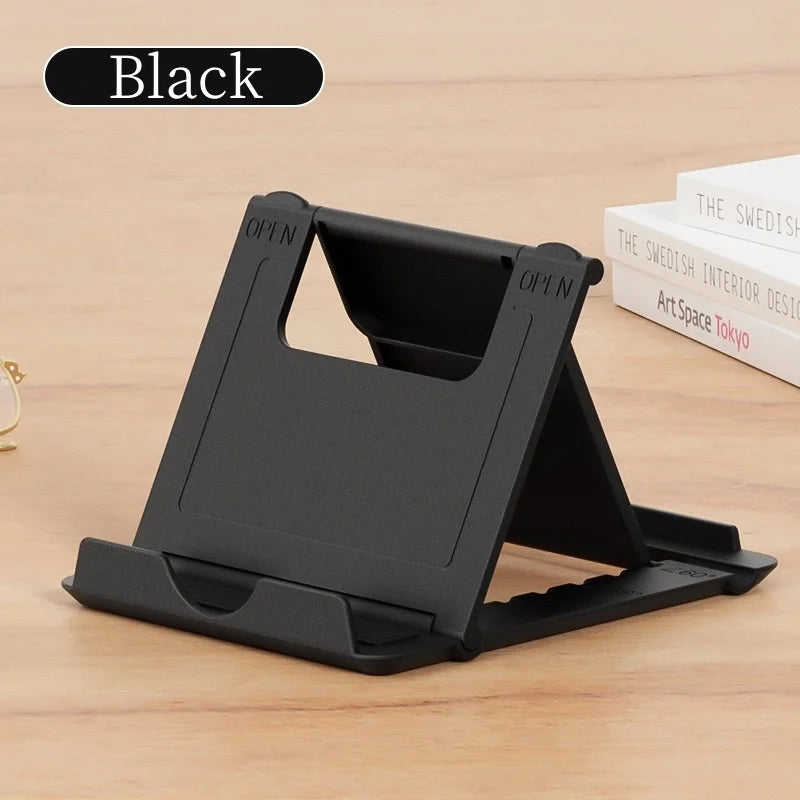 Phone Holder Desk Stand For Mobile Phone Tripod For iPhone Xsmax 12 13 Pro Huawei Xiaomi Mi 9 Plastic Foldable Desk Holder Stand