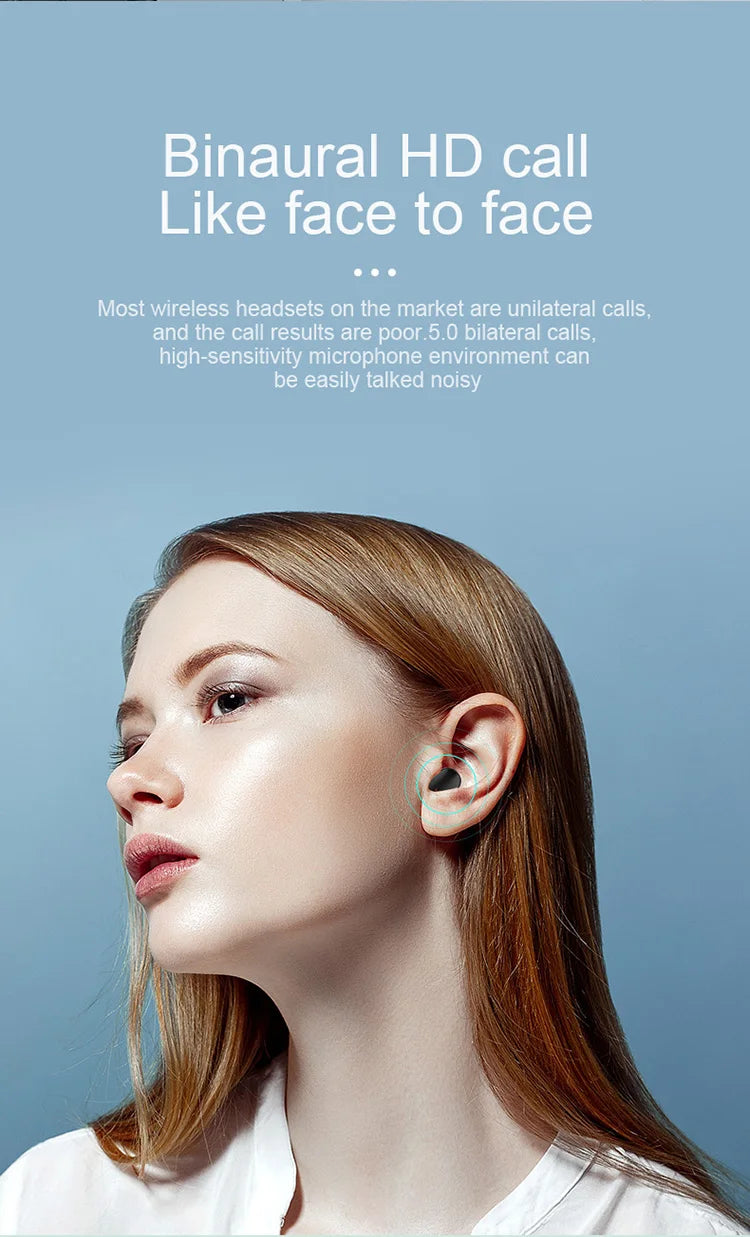 Bluetooth Earphones In ear Wireless Earphones Bluetooth 5.0 Mobile Phones Headsets Sports Cycling Headphones With Microphones