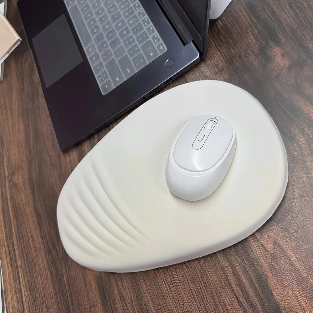 Ergonomic Wrist Rest Mouse Pad Comfortable Wrist Support Non Slip High Elastic Memory Cotton Mousepad For PC Laptop Computer