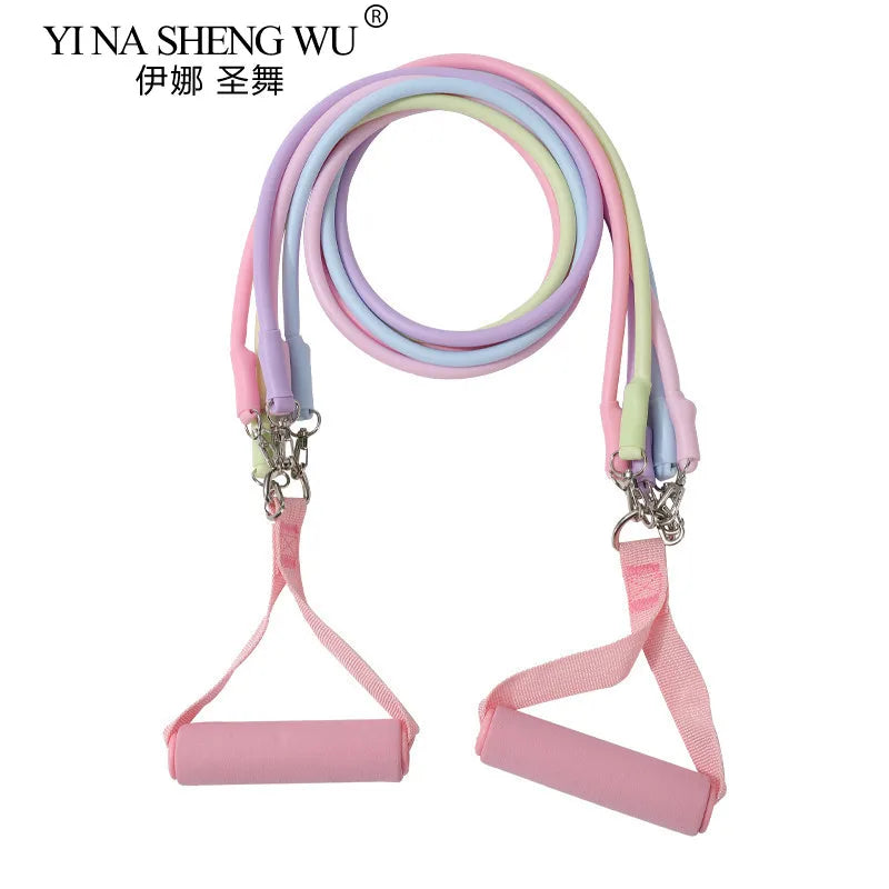 Ankle Straps Resistance Bands Set Fitness Workout Exercise Equipment Ankle Pink Yoga Elastic Fitness Band For Gym Man Woman