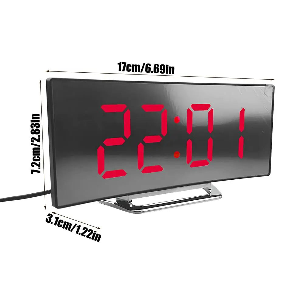 Digital Clock LED Display Digital Clock for Bedroom High-Brightness Time Management Tool Quiet for Boys Girls Teens Students