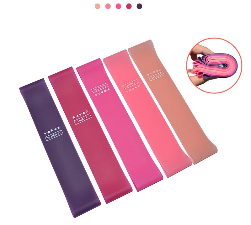 1Set Elastic Bands For Fitness Resistance Bands Exercise Gym Strength Training Fitness Sport Crossfit Workout Equipment