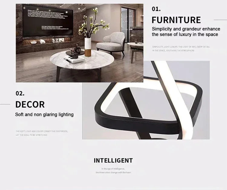 LED Strip Aisle Ceiling Lights Modern Minimalist Living Room Lamps For Balcony Entrance Staircase Home Decor Multiple shapes