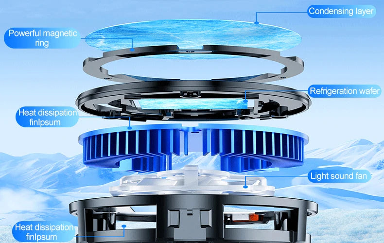 Phone Cooling Fan For Mobile Phone Radiator Phone Cooler For Games Water Cooler For Mobile Phone cooling Fan Phone Radiator Fan