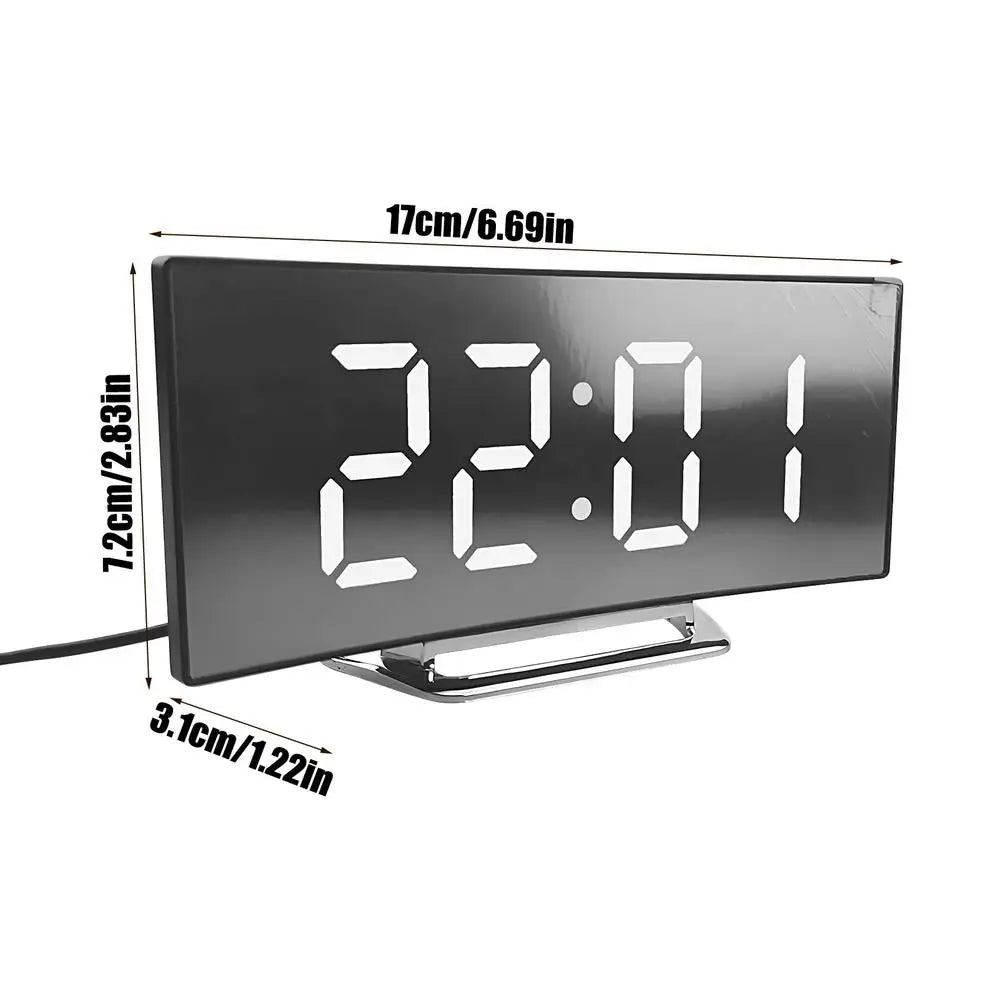 Digital Clock LED Display Digital Clock for Bedroom High-Brightness Time Management Tool Quiet for Boys Girls Teens Students
