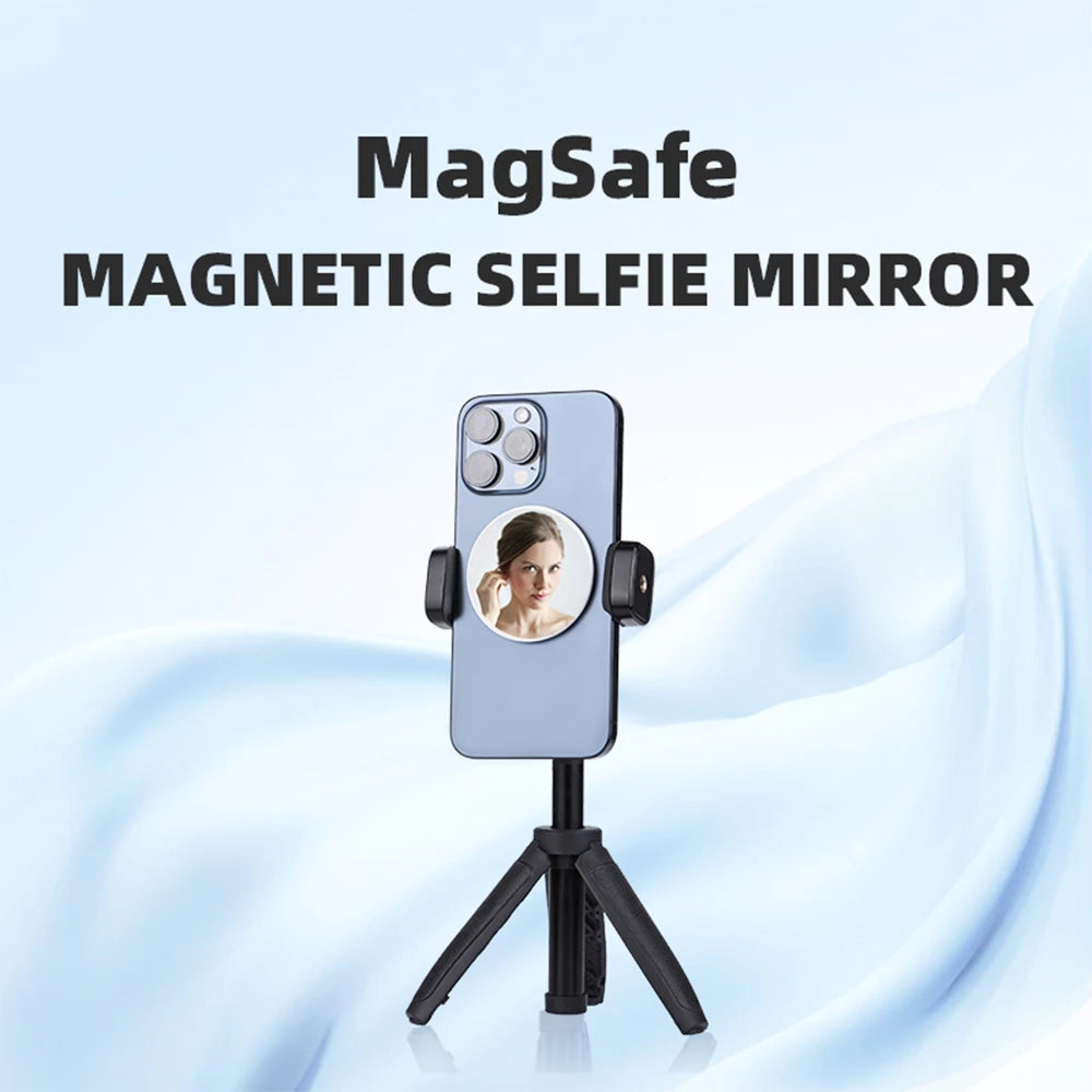Magnetic Selfie Mirror Magsafe Smartphone Selfie Mirror Mini Portable Booster Selfie Vlogging Photography Accessories