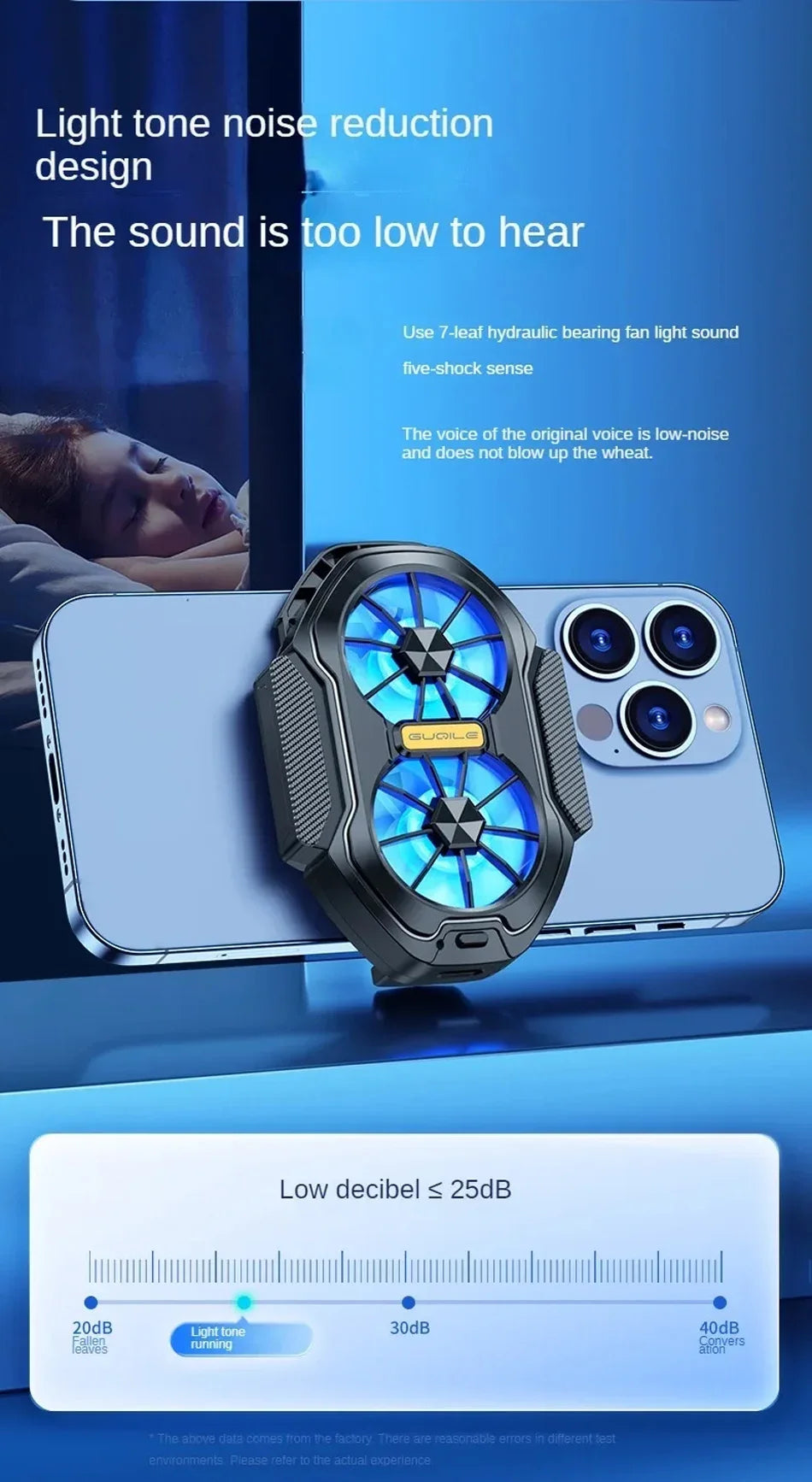 FS01 Dual Fan Rechargeable Mobile Phone Cooler Stronger Cooling Air Phone Radiator Mini Back Clip USB Radiator For 62-92mm Phone