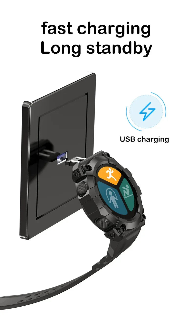 Android iOS Smart Watch FD68S: Touch Screen Fitness Bracelet for Men Women, Waterproof Bluetooth Sports Activity Tracker