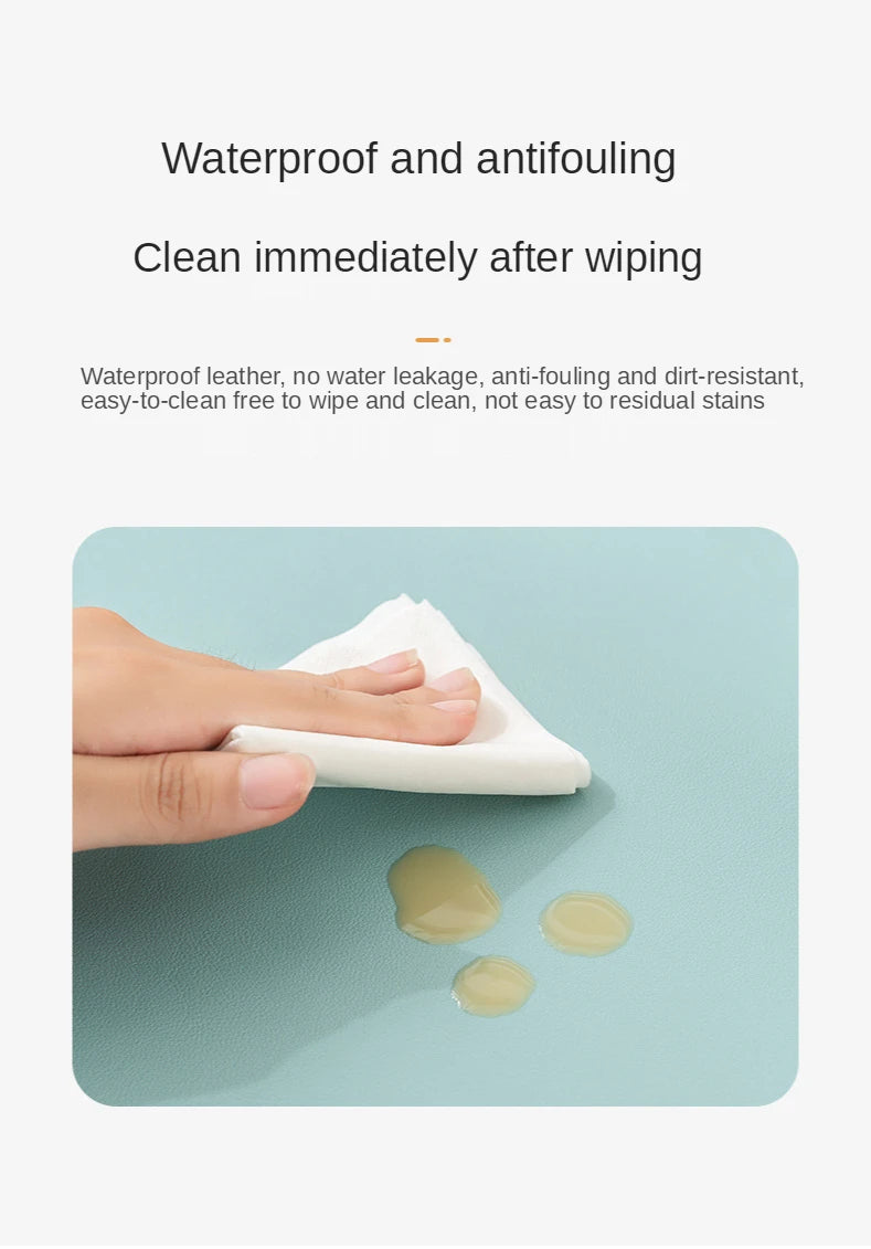 Small PU Mouse Pad Single-sided Solid Color Universal Non-slip Pad Mouse Pad Suitable For PC Laptops Office PU Gaming Mouse Pad