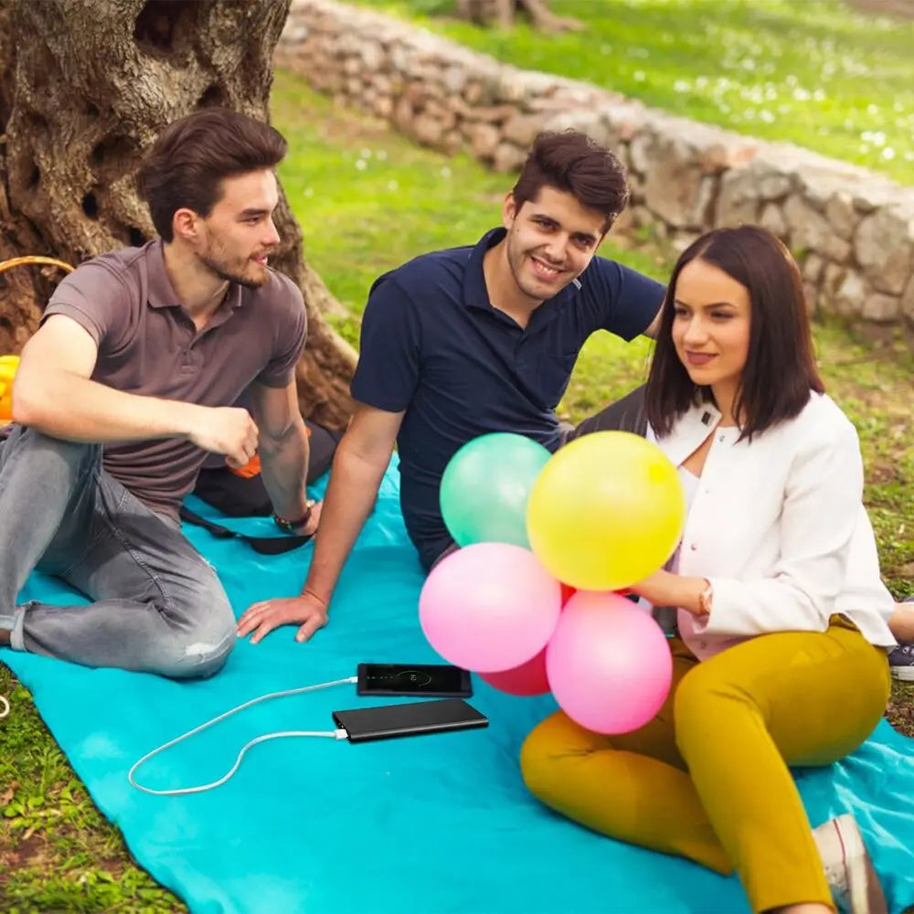 20000mAh 5V/2.1A Portable Power Bank Battery Pack for Heated Vest Jacket Pants Socks USB Power Bank for phone with Flashlight