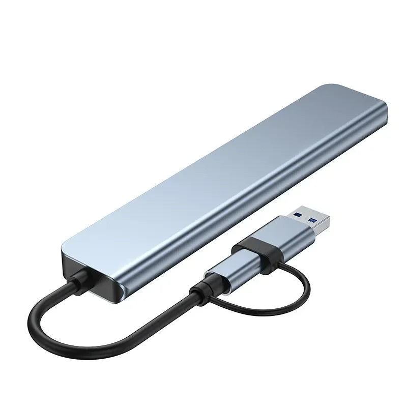 USB C Hub USB Hub, 8 in 2 USB Splitter with 1*USB 3.0, 3*USB 2.0 ,1*USB C Ports, SD/TF Splitter Card Reader, 1XAudio Output