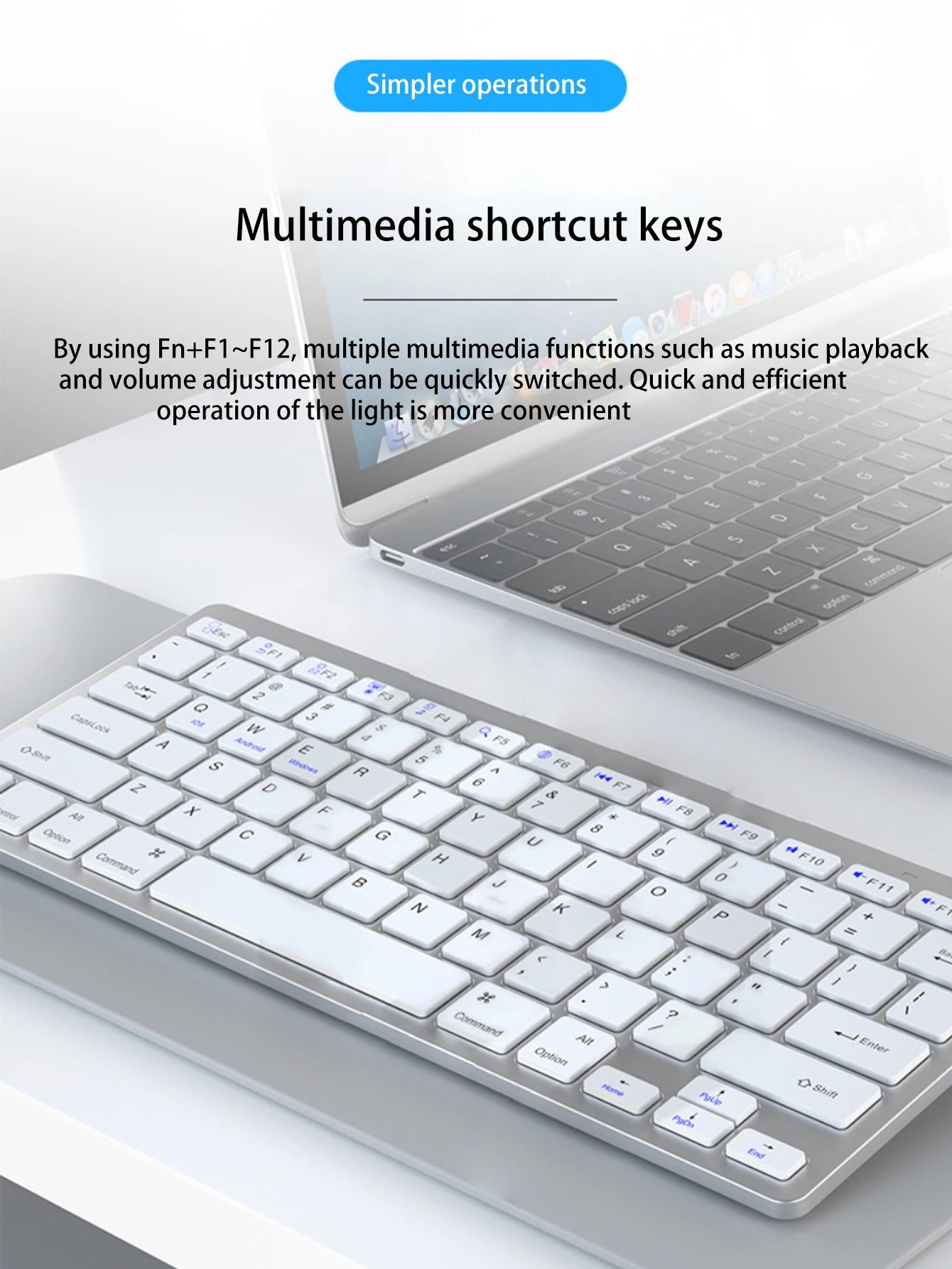 Wireless keyboard, 10 inch slim, tablet/laptop wireless keyboard, ipad mini keyboard