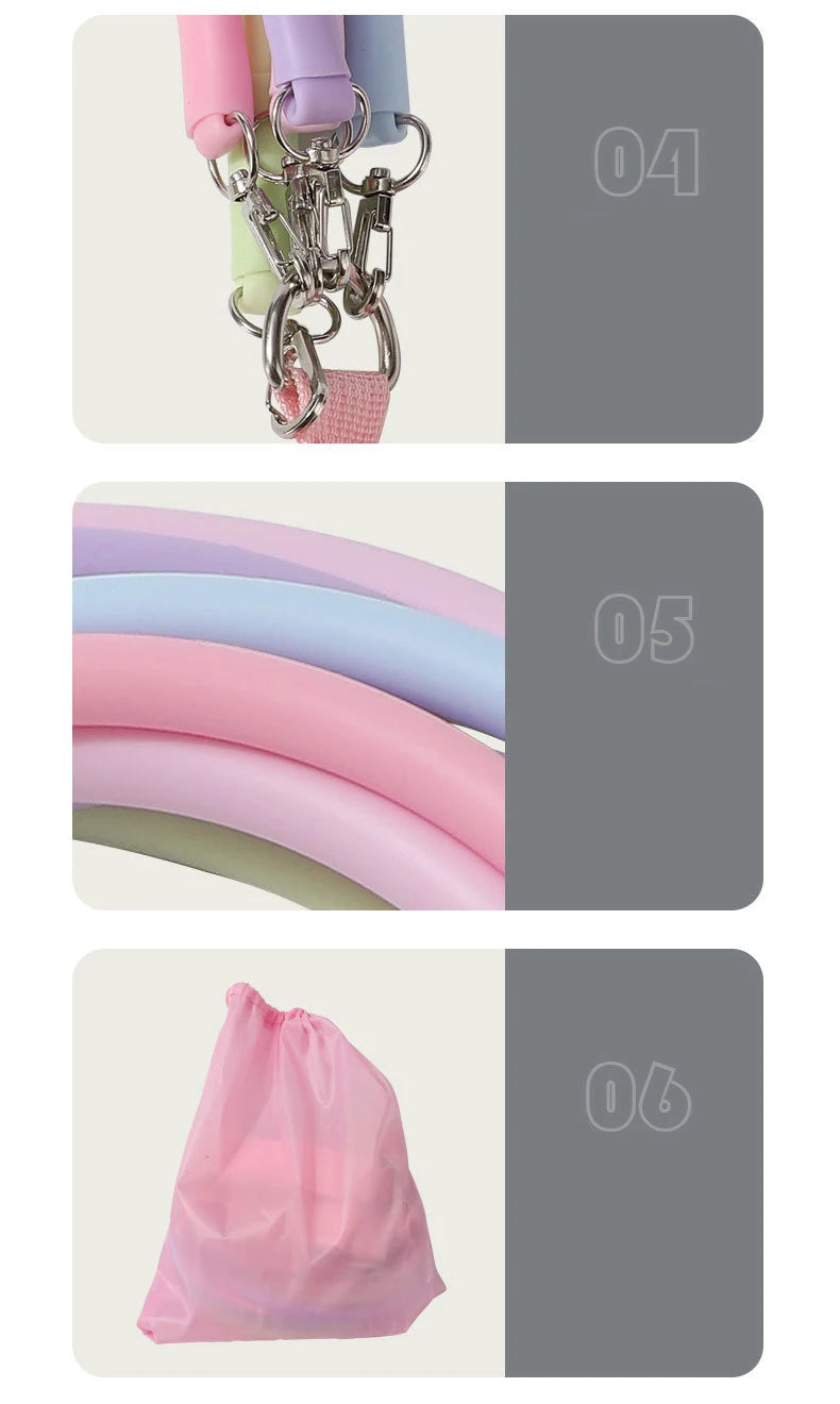 Ankle Straps Resistance Bands Set Fitness Workout Exercise Equipment Ankle Pink Yoga Elastic Fitness Band For Gym Man Woman