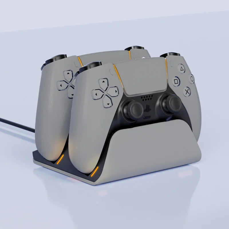 Fast Charging Dock for PS5 Controllers Dual Wireless Gamepad Charger Station PlayStation 5 Charging Stand Accessories