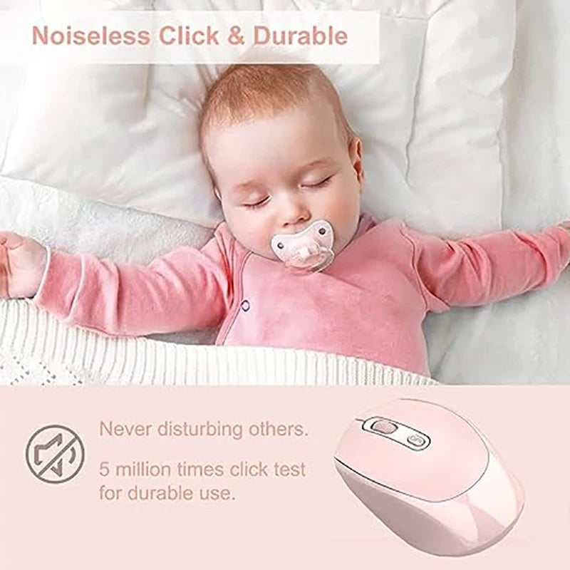 Wireless Mouse, 2.4G Ergonomic Optical Mouse, Computer Mouse for Laptop, PC,Chromebook,Notebook,Battery Small Cordless Mice