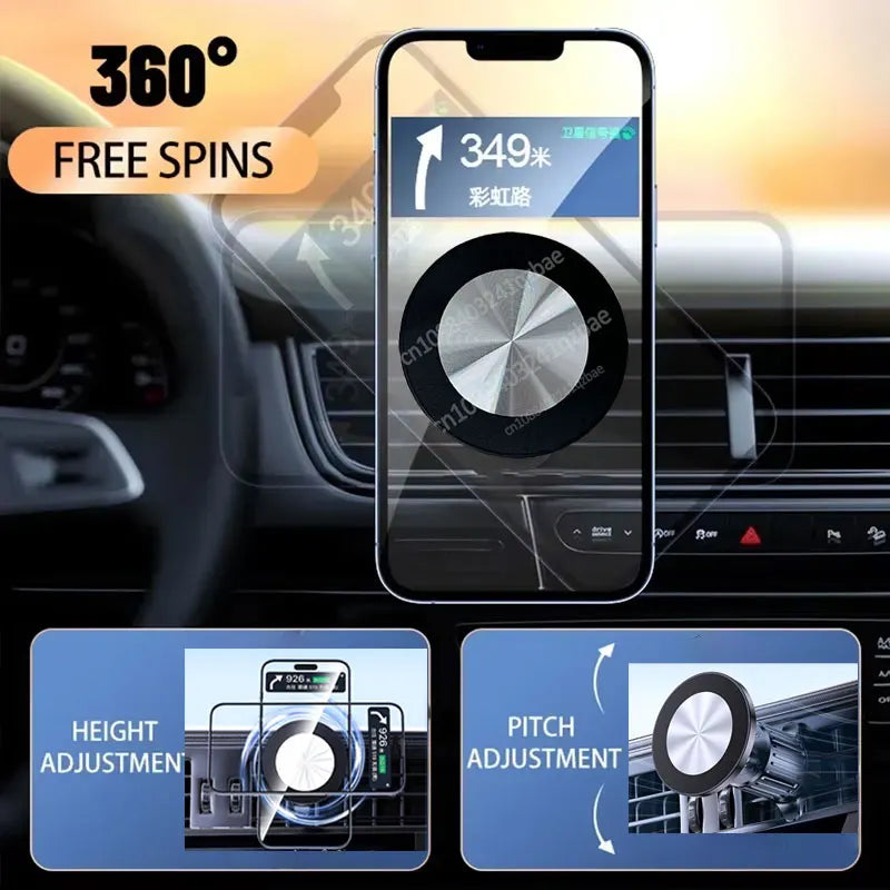 For MagSafe Car Mount Accessories Universal Magnetic Car Phone Holder Parts Suitable for 17mm Ball Head Base Magnet Brackets