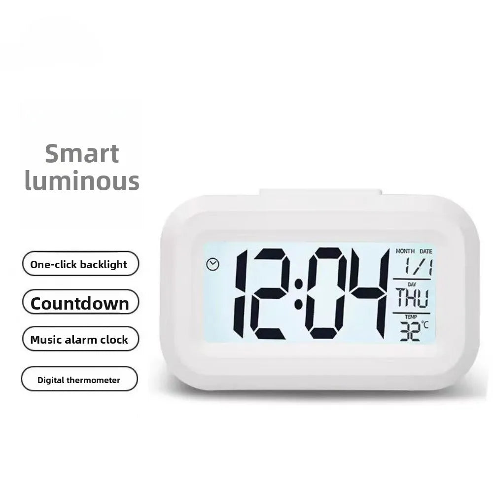Digital Led Clock Alarm Clock Digital Clock With Bright Screen Snooze Function Calendar Display For Bedroom Home Offices Desk
