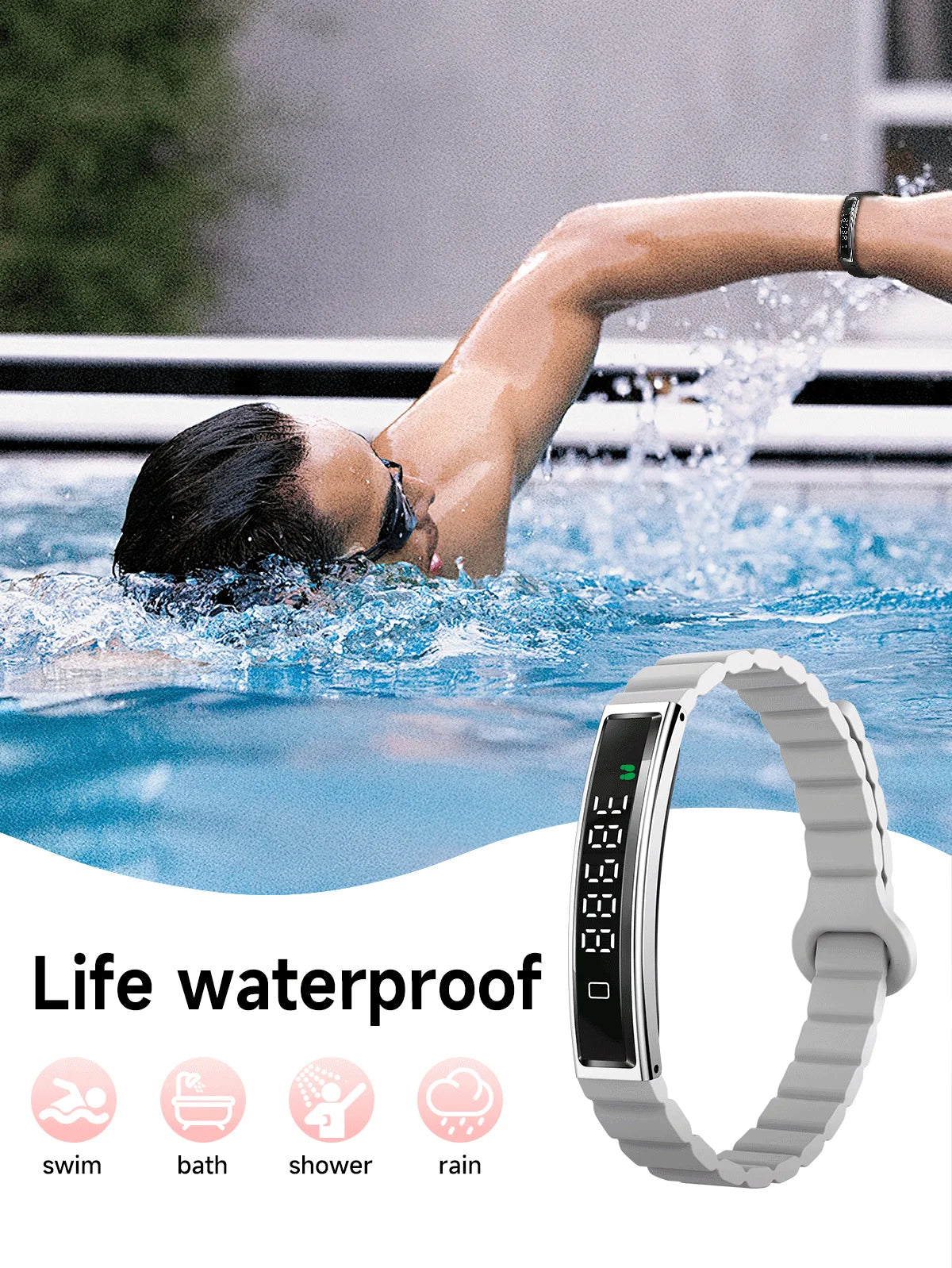 Brand New Smart Wearable Fitness tracker Women Heart rate Sleep Blood oxygen Pressure Monitoring Sports Pedometer Smart Bracelet