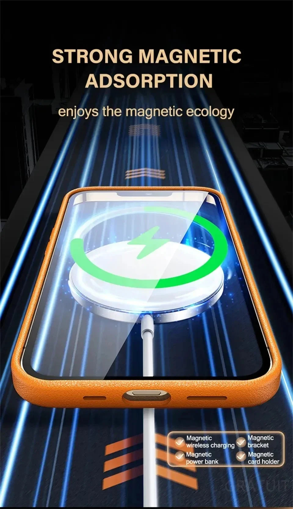 Official MagSafe Leather Case for iPhone 16 Pro Max 13 12 14 15 Plus Original Strong MacSafe Magnetic Cover Accessories