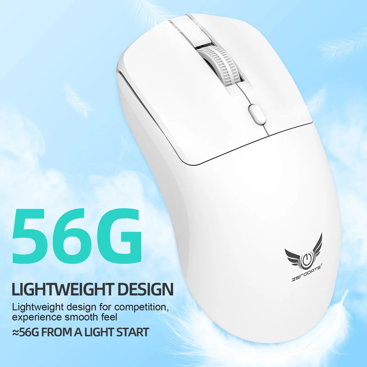 Wireless 2.4G Mouse Light Weight Design DPI Adjustable Plug And Play Low Noise Button Simple Style Mause Office Use Or Gaming