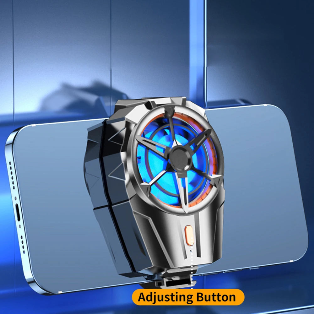 X52 Phone Cooling Fan Mobile Radiator Portable Mini Back-clip Gaming Radiators Three Speed Adjustable Cell Phone Fans Cooler