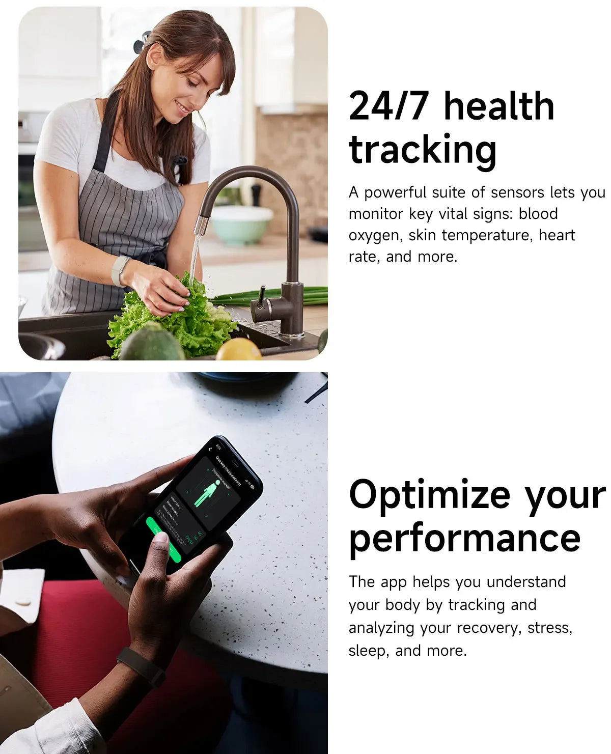 2026 Smart Wristband Wearable Fitness Multi-Sport All-Day Automatic Continuous Monitoring Health Data Improve Sleep Smartwatch