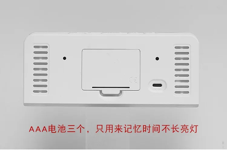 LED Digital Clock with Date, Temp, Alarm & Night Light - Multifunctional Desk Clock for Home, Office, Bedroom