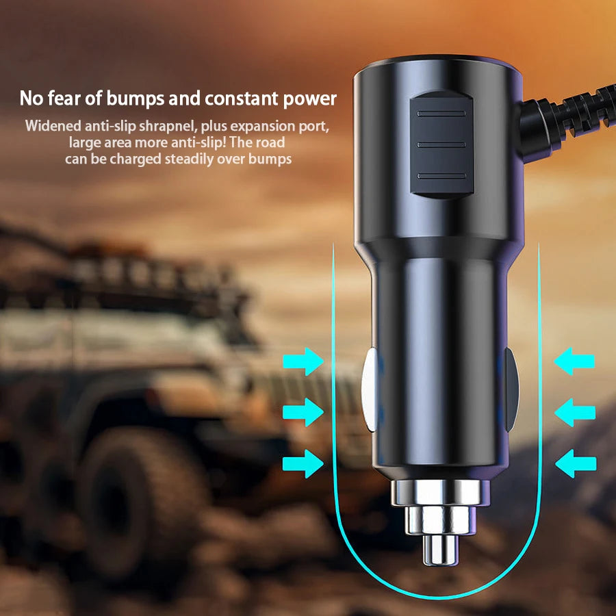 120W Multi-Function Charger USB/Type C Fast Charging Can Charge Multiple Devices At The Same Time, One Tow And Four Car Chargers