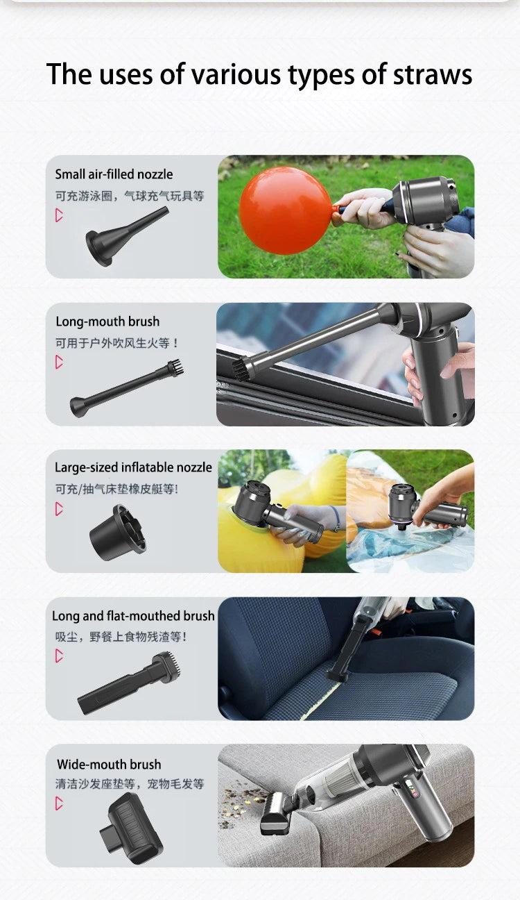 New Car Vacuum Cleaner Mini Powerful Portable Vacuum Cleaner for Home Appliance Handheld Blower Car Cleaner for Car