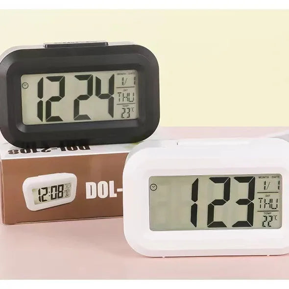 Digital Led Clock Alarm Clock Digital Clock With Bright Screen Snooze Function Calendar Display For Bedroom Home Offices Desk