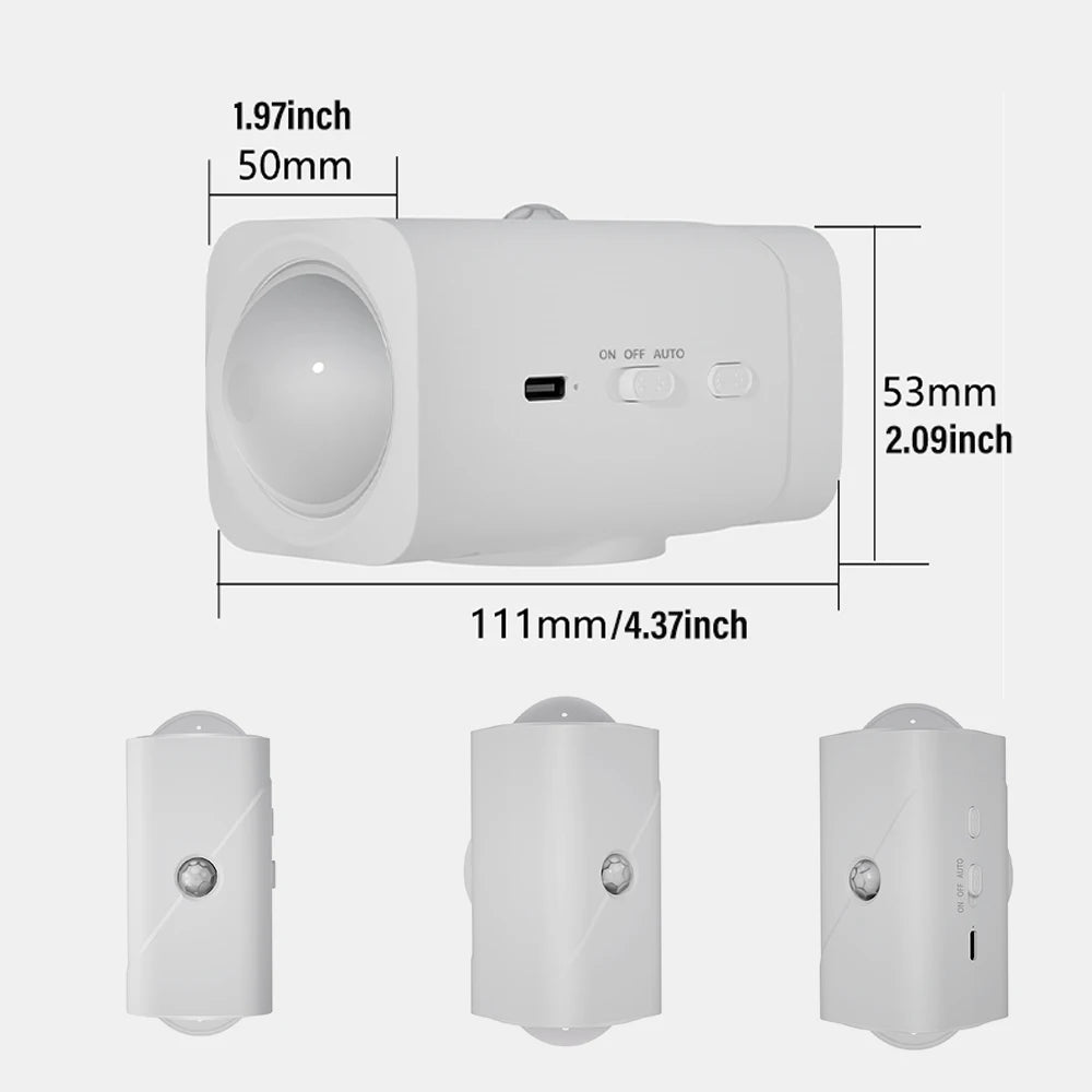 LED Smart Sensor Night Light with Smart Motion Sensor and Light Control Sensor, RGB Ambiance, USB Charging, Magnetic Design