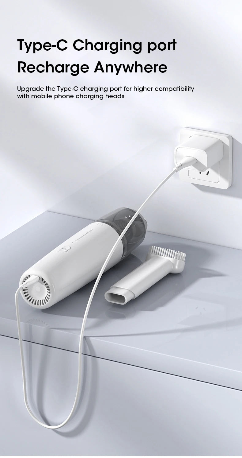Mini Wireless Vacuum Cleaner Multifunctional Car Vacuum Cleaner Portable and Powerful Cleaning Tool for Home Car Vacuum Cleaning